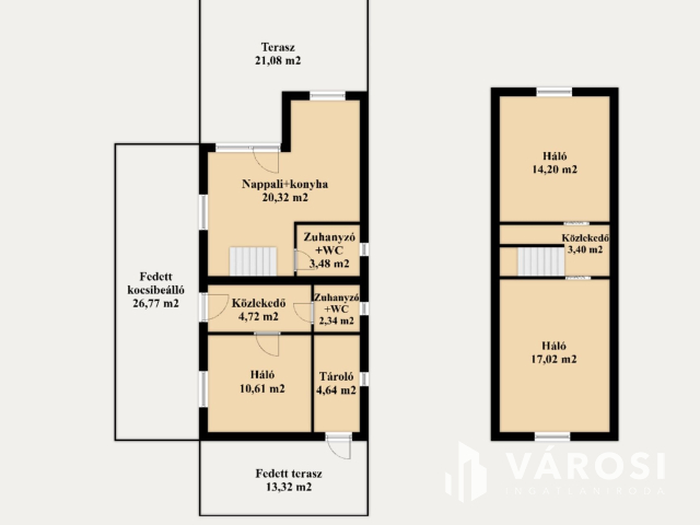 Közművesített vízparti nyaraló központi helyen!