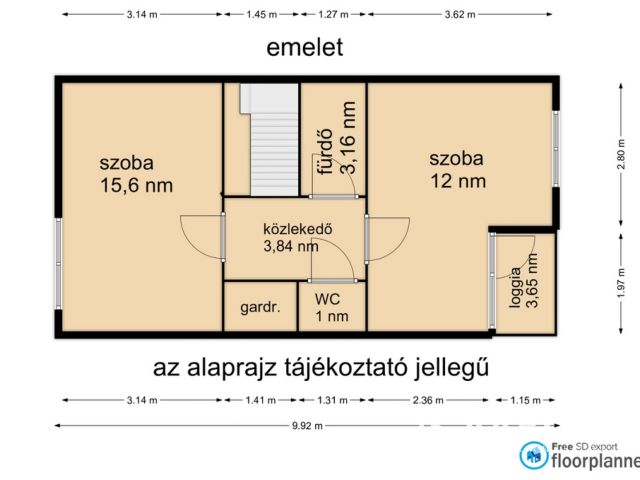 Jó elrendezésű belvárosi sorház kedvező áron