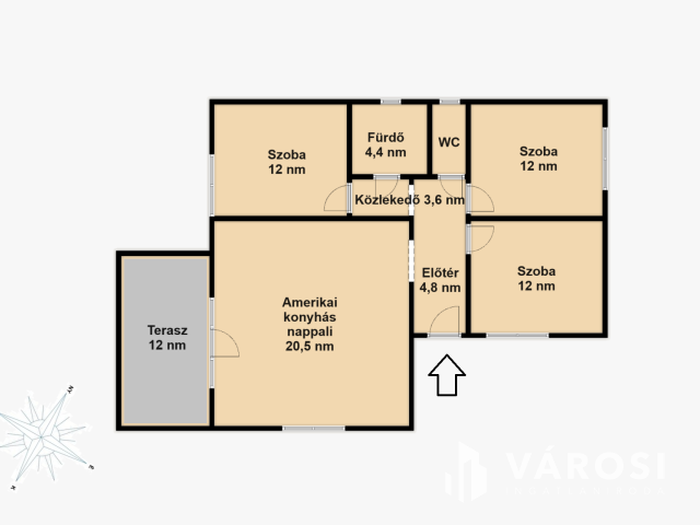 Új építésű nappali + 3 szobás családi ház Kápolnásnyéken