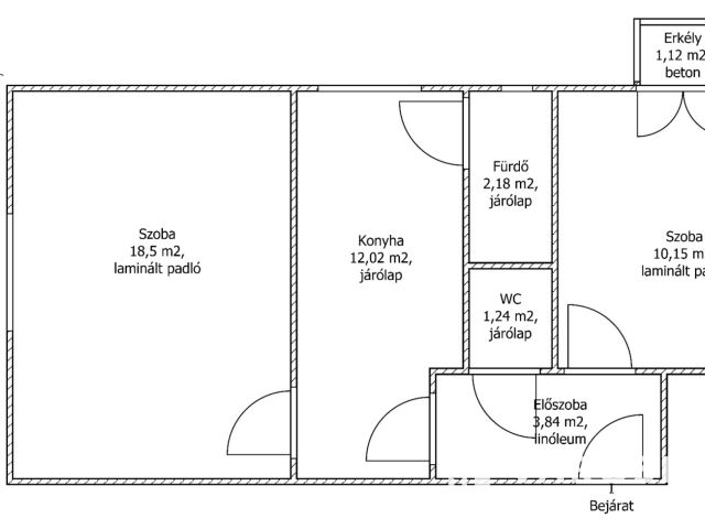 Kitűnő helyen, kétszobás, otthonos lakás
