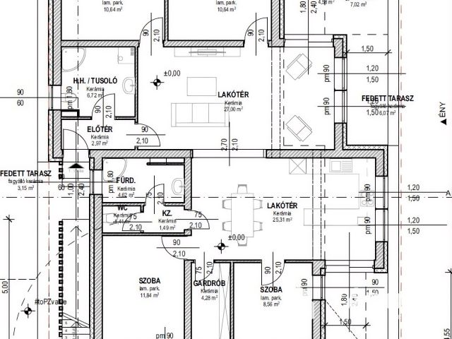 Exkluzív földszinti lakás hatalmas privát kerttel Siófokon